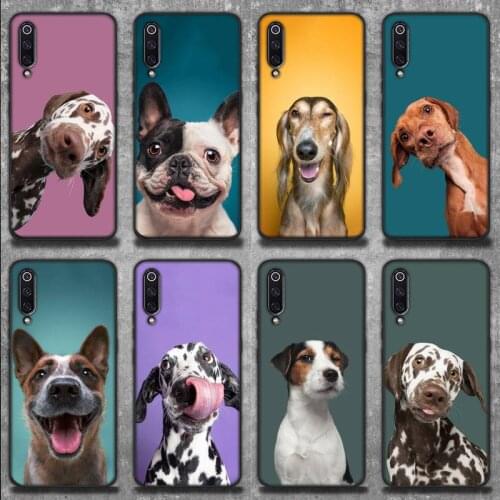 Cute Dog Phone Case for Xiaomi mi 6 6plus 6X 8 9SE 10 Pro mix 2 3 2s MAX2 note 10 lite Pocophone F1