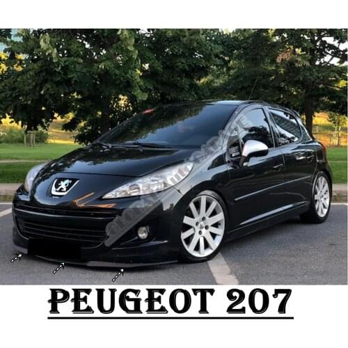 For PEUGEOT 207 CUPRA R FRONT SPOILER BUMPER LIP Euro Spoiler Lip Universal 3 pcs Body Kit Auto Car Accessory Sport Ornament
