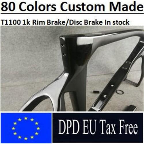 80 colors T1100 Bob Black Carbon Road Bike Bicycle Frame Rim Brake&Disc Brake Frame Carbon All Internal Cable DPD XDB Available