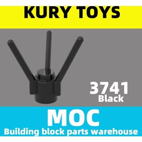 Kury Toys DIY MOC For 3741 100pcs printed parts Building block parts For Plant Flower Stem for brick toys