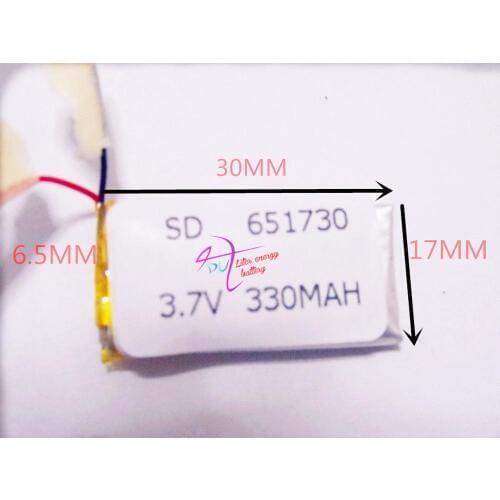Best battery brand 3.7v lithium polymer battery 651730 small toys MP3 MP4 GPS navigation mobile power 701,730