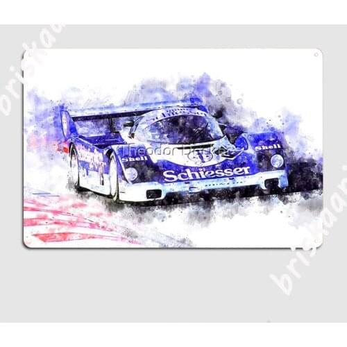 Auto Race Metal Sign Plaques Retro Bar Cave Club Racing Car Tin sign Posters