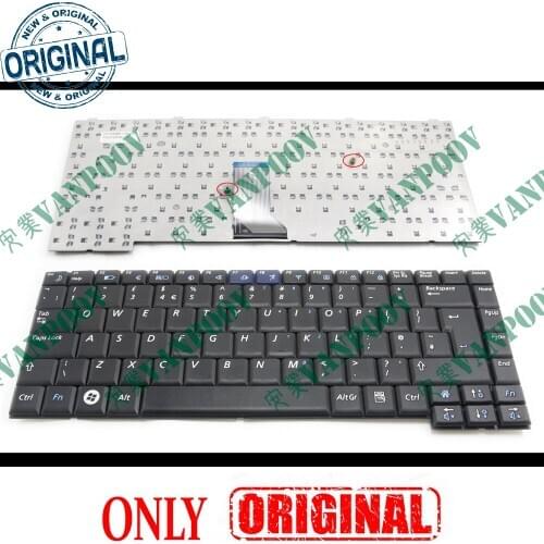 New Notebook Laptop keyboard for Samsung NP R458 R410 R403 R408 R453 Black UK English GB Version - V072260BK1