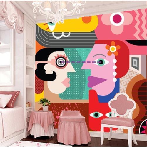 Custom nostalgic wallpaper, abstract murals for the living room bedroom restaurant background wall waterproof wallpaper