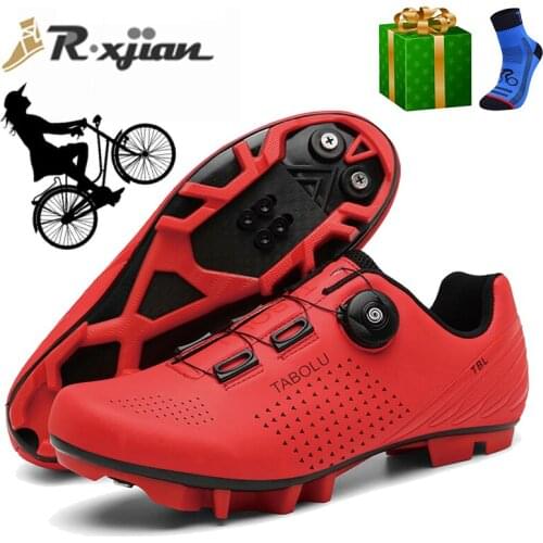 The Latest Four Seasons Cycling Shoes MTB Wear-resistant Cycling Shoes ROAD Competition Training Shoes Non-slip Rubber Sole