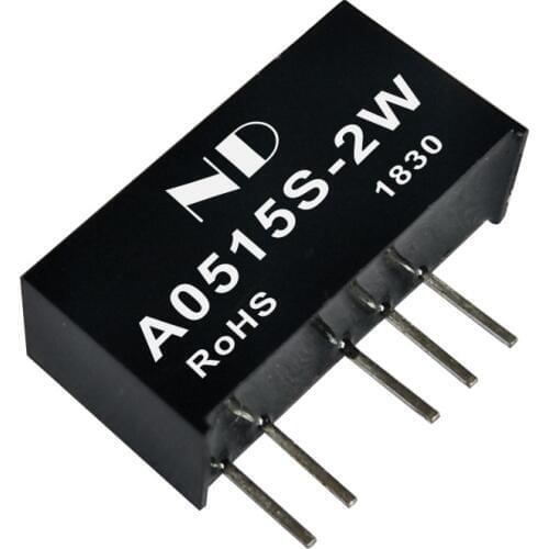 5pcs dc dc boost converter 5V to dual 15V 2w isolated dc-dc power supply module quality goods free shipping