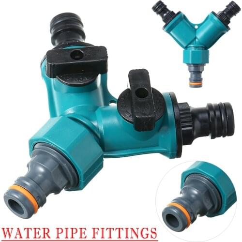 2 Way Garden 3/4Inch Hose Splitter For Garden Irrigation Car Washing Y Shape Valve Water Pipe Connector Garden Supplies