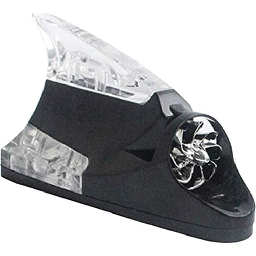 Creative Wind Power LED Light Atmosphere Light Shark Fin Antenna Warning Flash Lamp Car-Styling Exterior Accessories