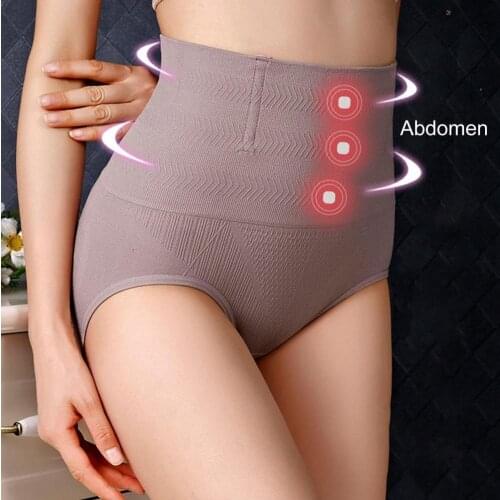 Tummy Control Stretch Panties Solid Color Butt Lift Panties Waist Trainer Slimming Underwear Body Shaper Women Supply