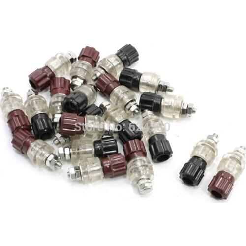 1 Bag ( 20 PCS / Lots ) x 5/32" Thread Rod Amplifier Terminal Binding Post for 4mm Female Banana Plug Test Connector
