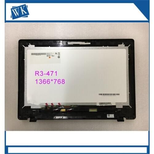 Free shipping 14" LCD Display screen For Acer Aspire R3-471 R3-471T Touch Panel Assembly Screen+digitizer