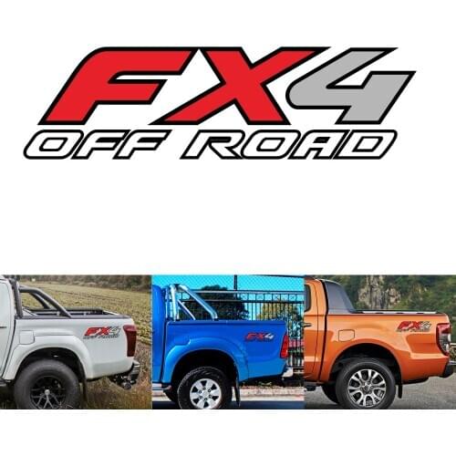 2PC FX4 Off Road Car Sticker For Ford Ranger Raptor F150 Mitsubishi L200 Isuzu Dma Nissan NAVARA Toyota Hilux Pickup Accessories