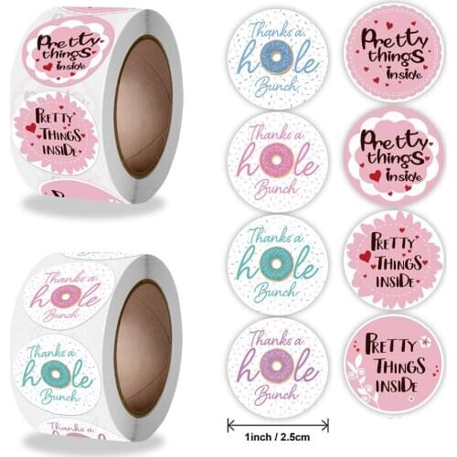 500pcs 2.5cm Cute Stickers Diary Decoration Pretty Things Inside Lover Gift Wrapping Label Stickers