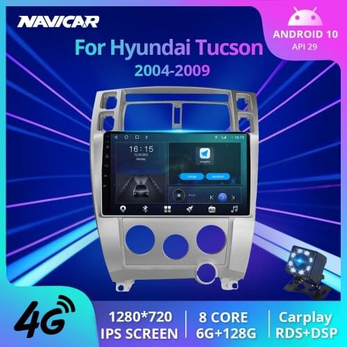 2DIN Android 10.0 Car Radio For Hyundai Tucson 1 2006 - 2013 Car Multimedia Video Player Navigation GPS No 2 Din Dvd Player DSP