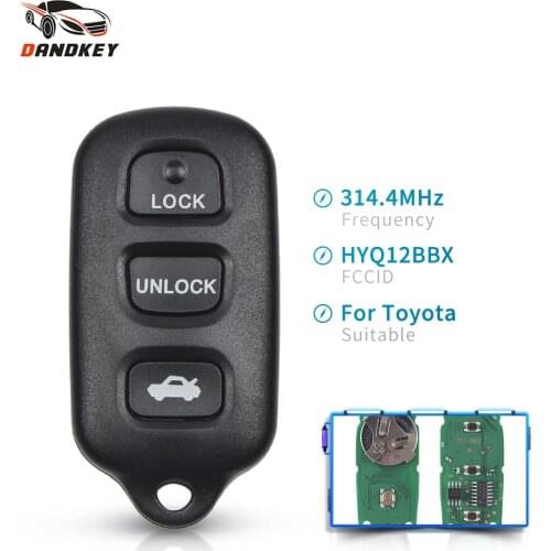 Dandkey 314.4Mhz Car Remote Key HYQ12BBX For Toyota Sequoia 2001 2002 2003 2004 2005 2006 2007 2008 3+1 Buttons For Toyota