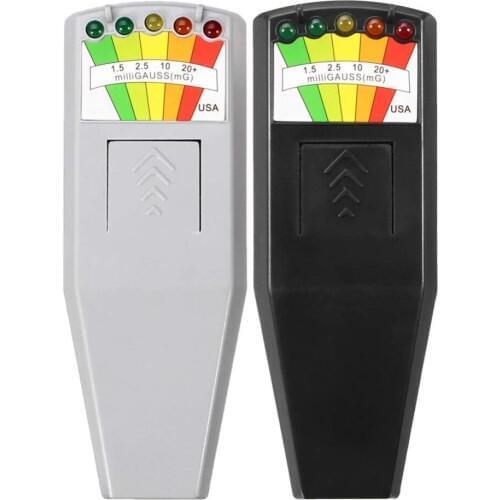 KII K2 Electromagnetic Field EMF Gauss Meter Ghost Hunting Detector Portable EMF Magnetic Field Detector 5 LED Gauss Meter