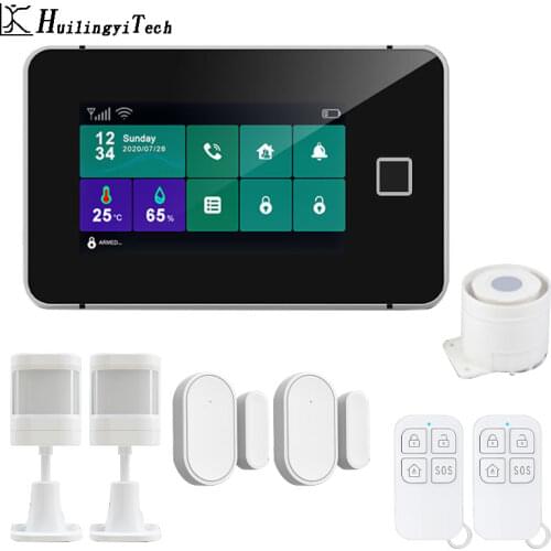 Gsm Wifi alarm detector Home alarm system Tuya smart life smart motion sensor system Alarms for doors and windows