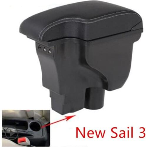 For Chevrolet Sail 3 Armrest Central Store Content Storage Box 2015-2018