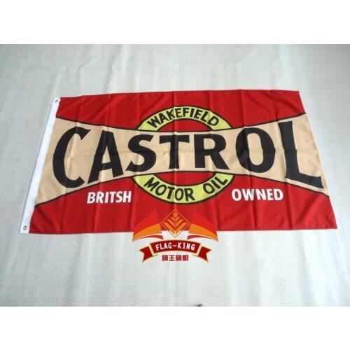 Castrol wakefield motor oil racing flag,90*150CM polyester castrol banner