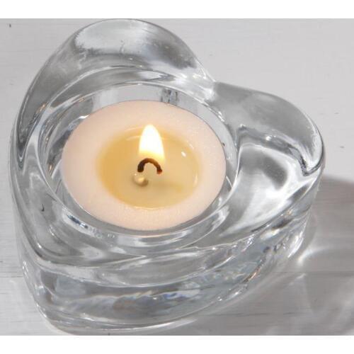 Glass heart shape candle holder tea light holders wedding party bridal shower decorations anniversary engagement favors