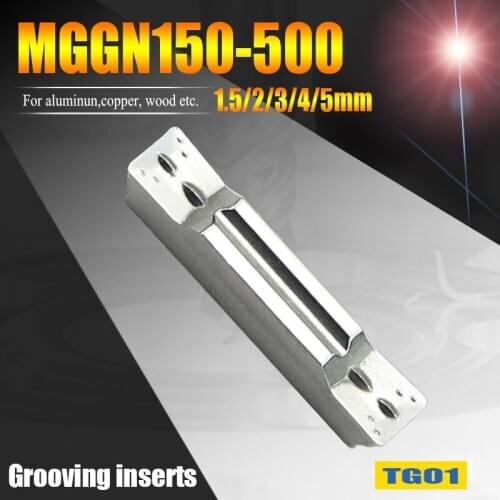 MGMN150-G MGMN200 MGMN250-G MGMN300-M MGMN 400/500M lathe turning tools grooving cutter inserts for aluminum/copper/wood-working