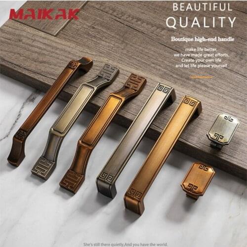 Hardware Kitchen Cabinet Handle Furniture Handle Antique Handle Drawer Drawer Zinc Alloy Cabinet Door Handle European Style