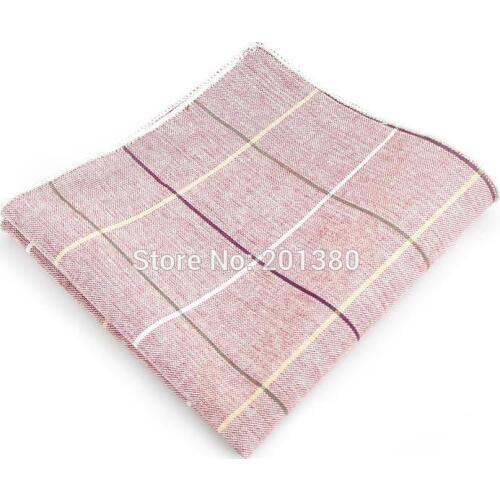 HOOYI men pocket square plaid Handkerchiefs stripe Accessories gift business