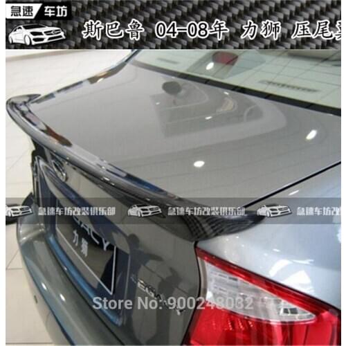 FOR Subaru Legacy spoiler 2004 2005 2006 2007 2008 Carbon Spoiler Wing Trunk Lip Boot Cover Car Styling