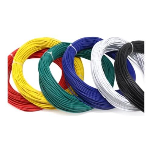 100M 20AWG 2Pins Soft Silicone Rubber Copper Electric Wire Black Red LED Lighting Lamp Cable Extension Line