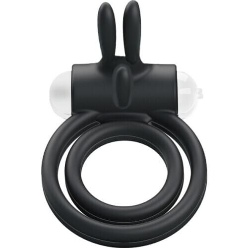 Rabbit Vibrator Ring Cock Ring Soft Silicone Ring Penis Testicular Clasp For Men Women Flirting Vibration Fun Sex Toys