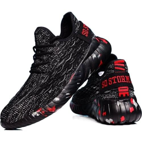 Men Flyweather Comfortables Breathable Non-leather Casual Lightweight Plus Size 48 Jogging 2021 New Autumn Fashion Shoes Men