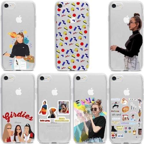 Emma Chamberlain soft Silicone transparent cover phone case For iPhone 11 11promax XR XS Max 6 7 8 Plus 5 SE best design Housing