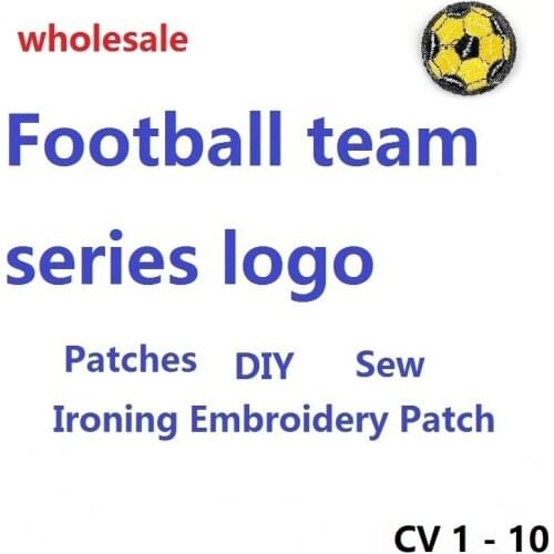 Basketbal Football team series logo Patches for iron Clothing Jackets DIY Sew on Ironing Embroidery Patch hat T-Shirt badges