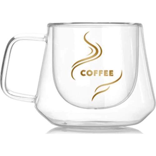 New 200mL Double Wall Glass Mug Office Mugs Heat Insulation Double Coffee Mug Coffee Glass Cup Milk Drinkware Gifts for Friends