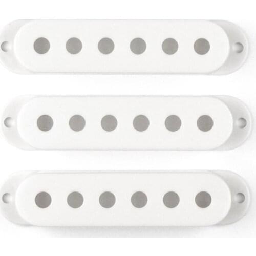 NEW 3pcs Guitar Single Coil Pickup Covers 50mm White For ST Style Electric Guitar Parts