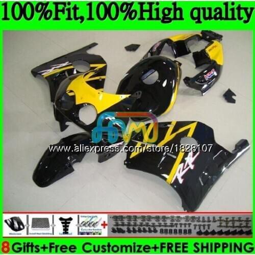 OEM Injection For HONDA CBR 250RR CBR250RR 90 91 92 93 94 Yellow black 143BS.28 MC22 CBR250 RR 1990 1991 1992 1993 1994 Fairing