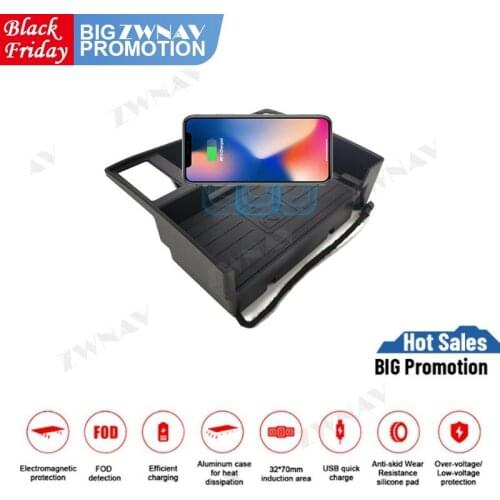 QI car Fast wireless charger For Audi A6L A7 2016 2017 2018 Infrared Fast Wireless Charging Car Phone Holder for iphone/Samsung