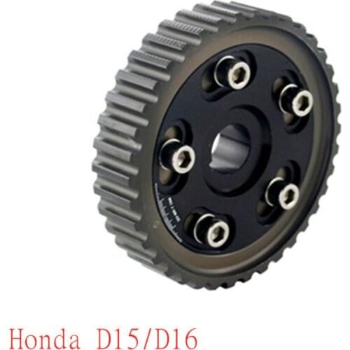 1Pcs For Honda Civic Accord CRV D15 D16 Car Adjustable Aluminum Anodized Engine Sprocket Wheel Camshaft Cam Gear Pulley
