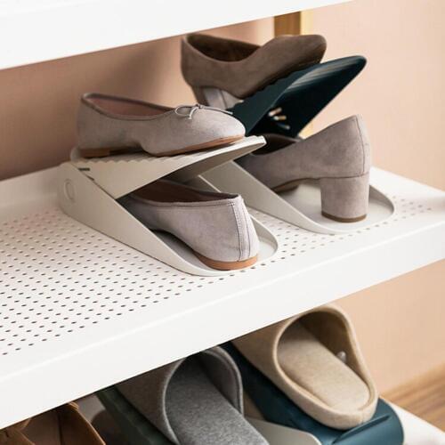 Adjustable Dual Layer Stand Shoes Holder Storage Rack Shelf Dustproof Organizer