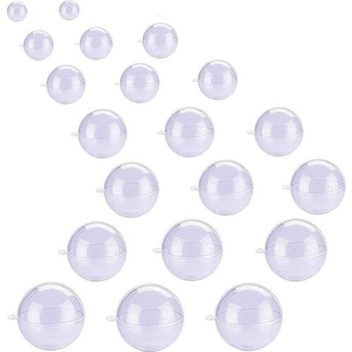 DIY ABS Plastic Bath Bomb Model,For Crafting Your Own Fizzles,Clear Ball Ornaments For Christmas And Party Decorations