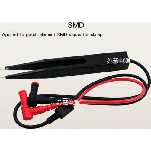 SMD SMT Chip component Test LCR Lead Probe Meter Tweezer Capacitor Multimeter patch element clamp Multimeter esr meter clip