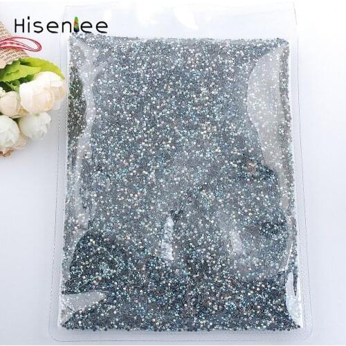 Wedding Decoration Crystal AB Color SS6 SS10 SS16 SS20 SS30 Hot Fix Flat Back Rhinestones For DIY Handmade Clothing Decoration
