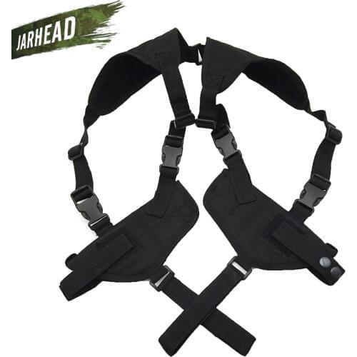 EDC Left Right Hand Tactical Nylon Holster Gun Under Arm Shoulder Double Pistol Gun Holster Pouch Armpit Hidden