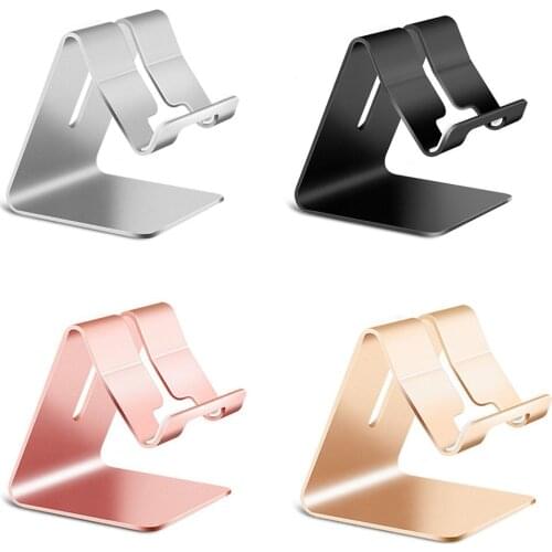 Universal Aluminium Alloy Smart Phone Stand Desk Holder Charge Stand Cradle Mount Metal Tablets Stand For iPhone For ipad Tablet