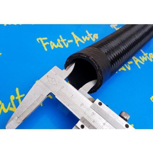 1 meter black Nylon Stainless Steel Braided AN20 -20an an 20 universal radiator hose for racing car