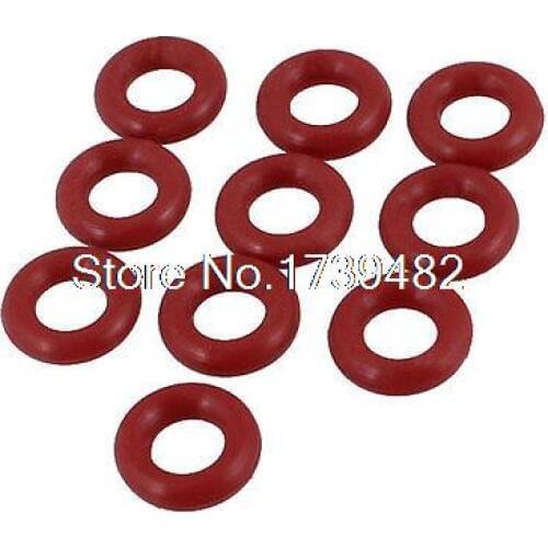 10 Pcs 8mm x 2mm Rubber O-ring Oil Seal Sealing Ring Gaskets Red