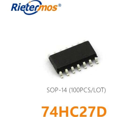 100PCS 74HC27D 74HC27 SOP14 SMD ORIGINAL