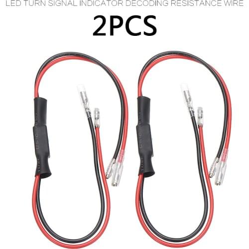 2pcs Car LED Light Turn Signal Indicator Decoding Resistance Wire For Resistors Load Resistor Flash Blinker Lamp Accessories