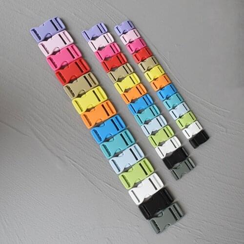 50 Pcs 15/20/25mm Plastic Release Curved Belt Buckle for Bag DIY Paracord Buckles Bracelet Trinket Bracelet Accessories
