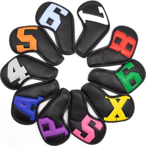 Gradients Number Golf Iron Head Covers Iron Headovers Wedges Covers 4-9 ASPX 10pcs